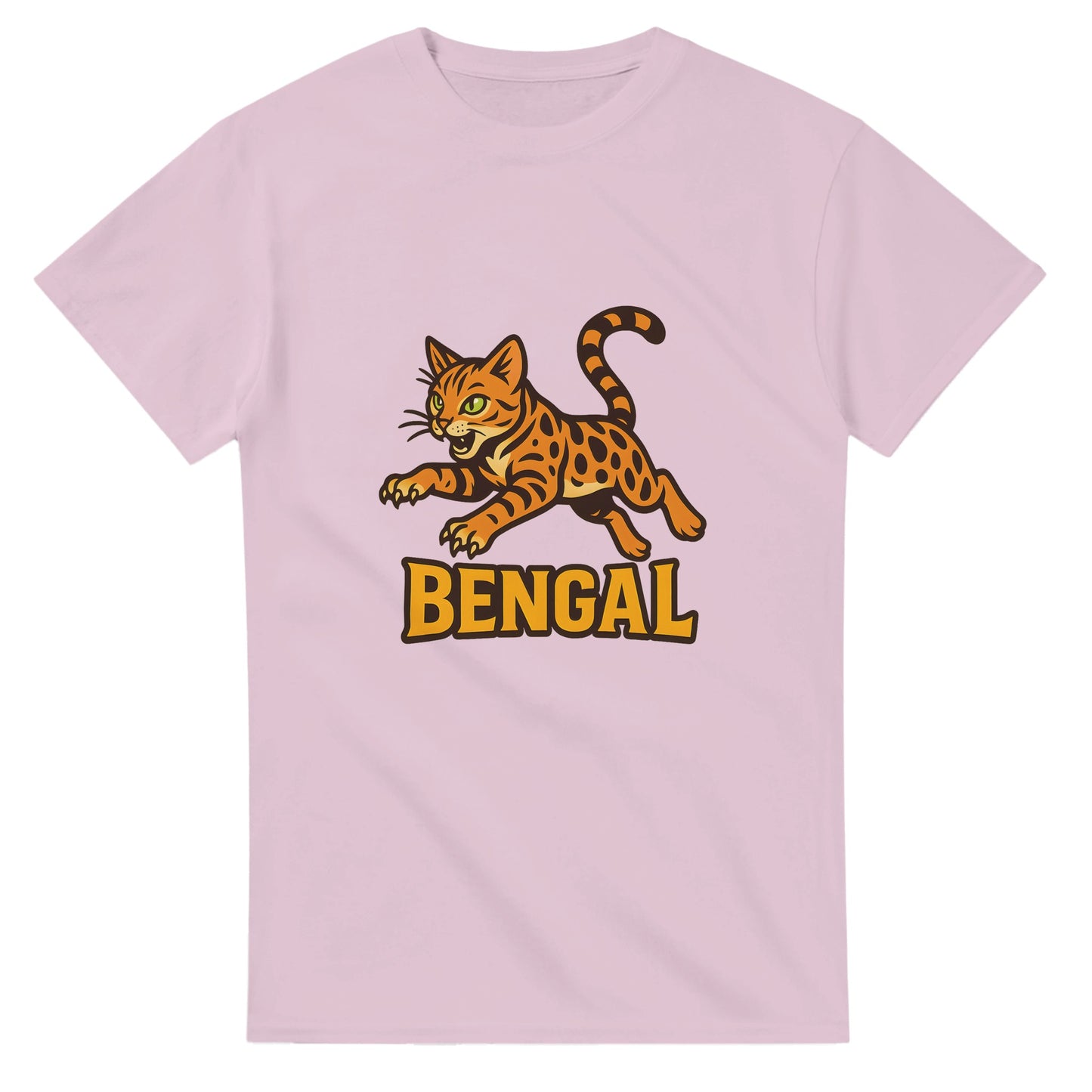 Unik T-shirt med livlig Bengal och djungeläventyr, perfekt för äventyrslystna.
