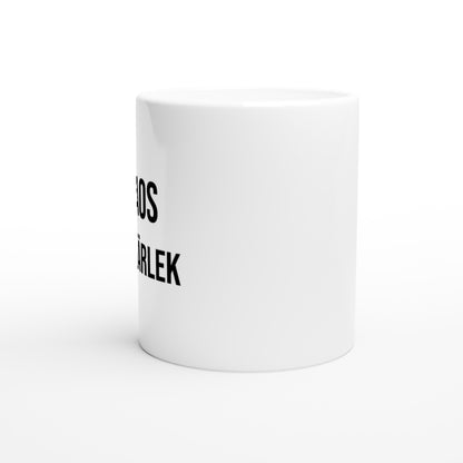 Mugg med kärlek till kaos i köket. Perfekt för matlagning med ett leende.