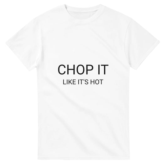 T-shirt med rolig text för kockar.