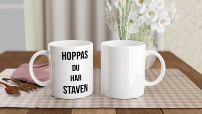 Mugg för skidfantaster som vet att vintern kan vara halkig. Perfekt för roligt vinteräventyr!