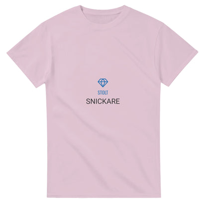 Stolt Snickare T-shirt med diamond-ikon för byggproffs som vill visa stolthet och proffsighet.