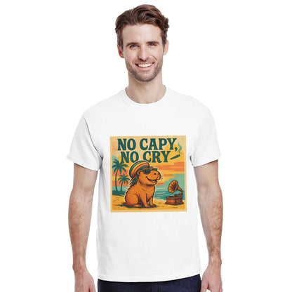 Glädjefylld capybara för karibisk avslappning och positivitet. Perfekt för stranden eller soffan. Inspirerad av reggae-klassikern.