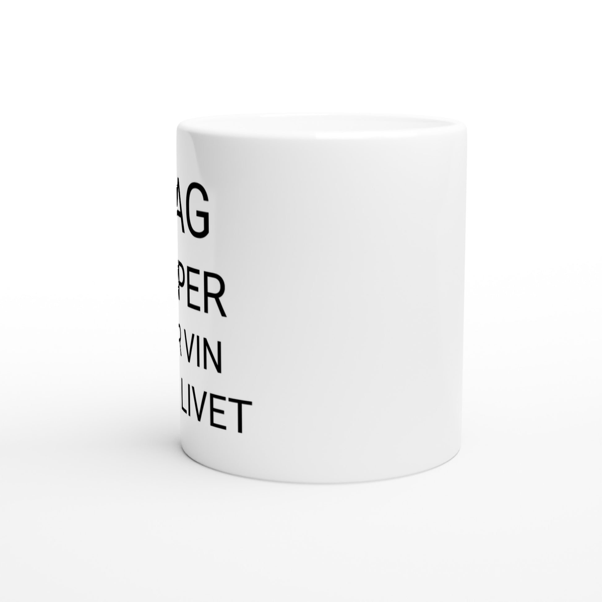 Mugg med löpar- och vintema, perfekt för löpare som älskar vin. Humoristisk och unik design.