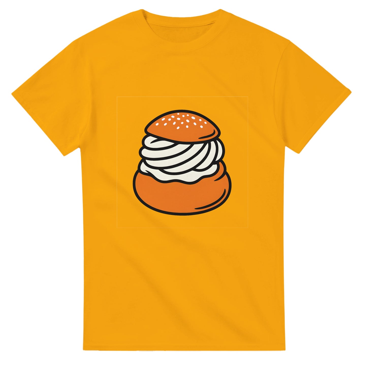 Semla-T-shirt för fettisdagsälskare. Perfekt året runt för att fira med denna klassiska bulle.