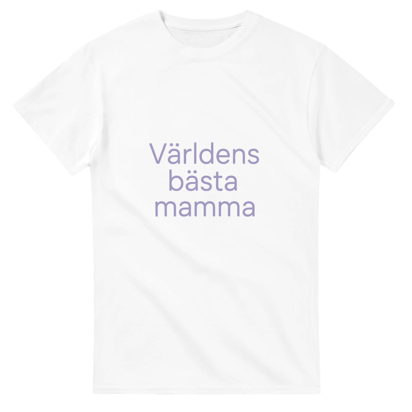 T-shirt med modern text och mild lavendelfärg. För världens bästa mamma! Tidlös stil.