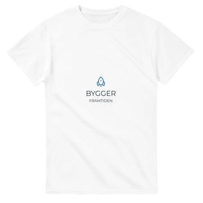 Elektriker t-shirt som symboliserar framtiden och deras roll i att forma den.