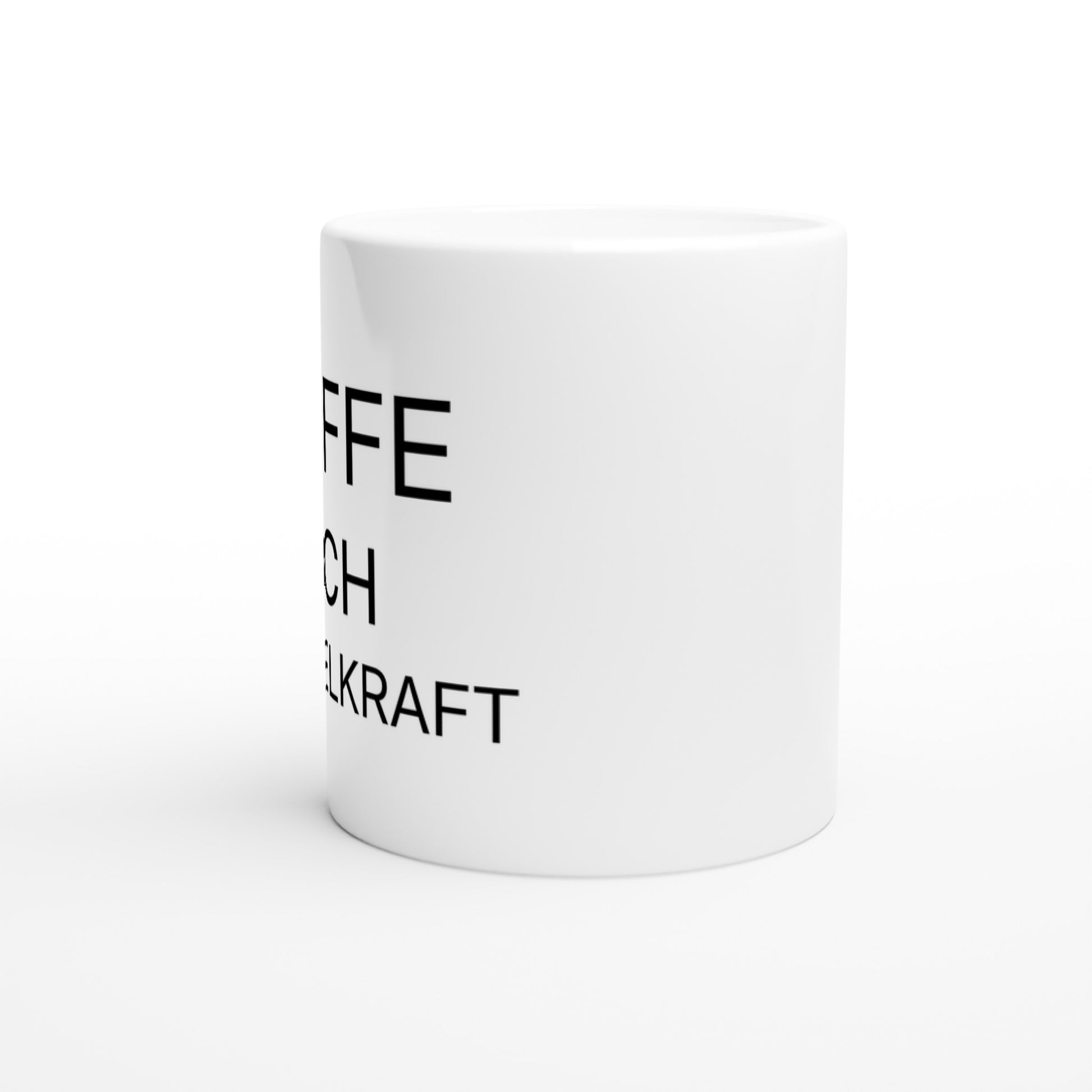 Stärk dig med kaffe och muskelkraft - en humoristisk räddning för morgonen. 