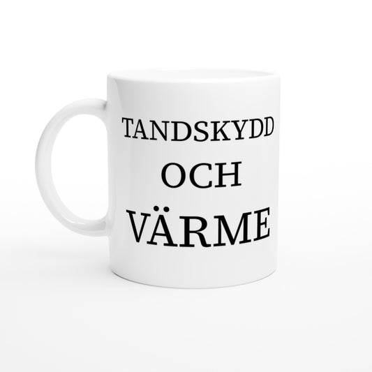 Tandskydd och värme för hockeyentusiaster - en praktisk mugg för skydd och komfort.