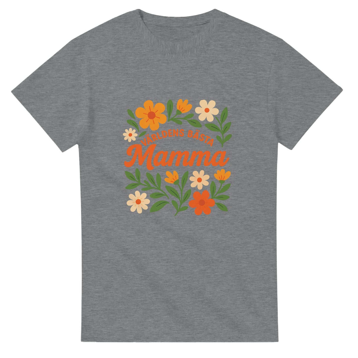 Vackra blommor med kärleksfull hyllning till världens bästa mamma