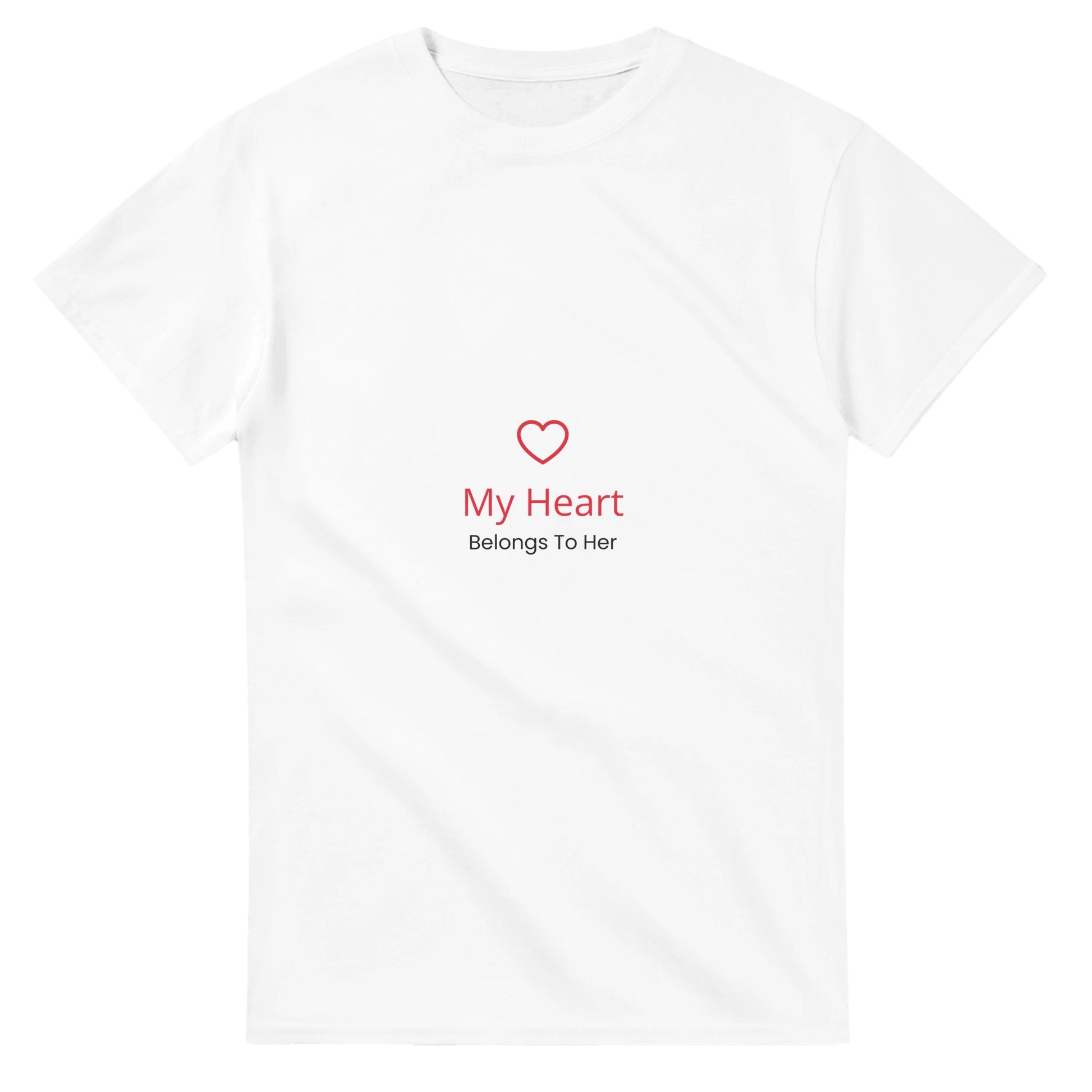 T-shirt med lekfull design för pojkvännen. Visa din kärlek med denna söta tröja.