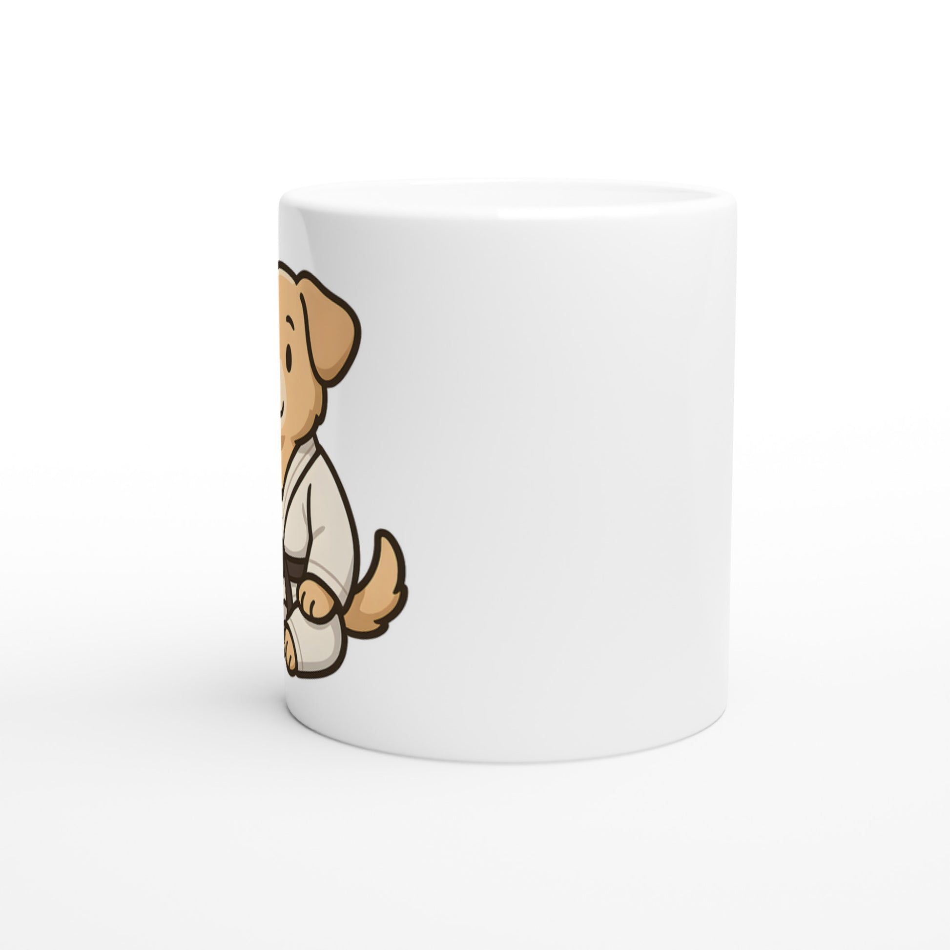 Hund Judo Praktikant - Kaffe med en judo-hund i stilren design för judo- och djurvänner.