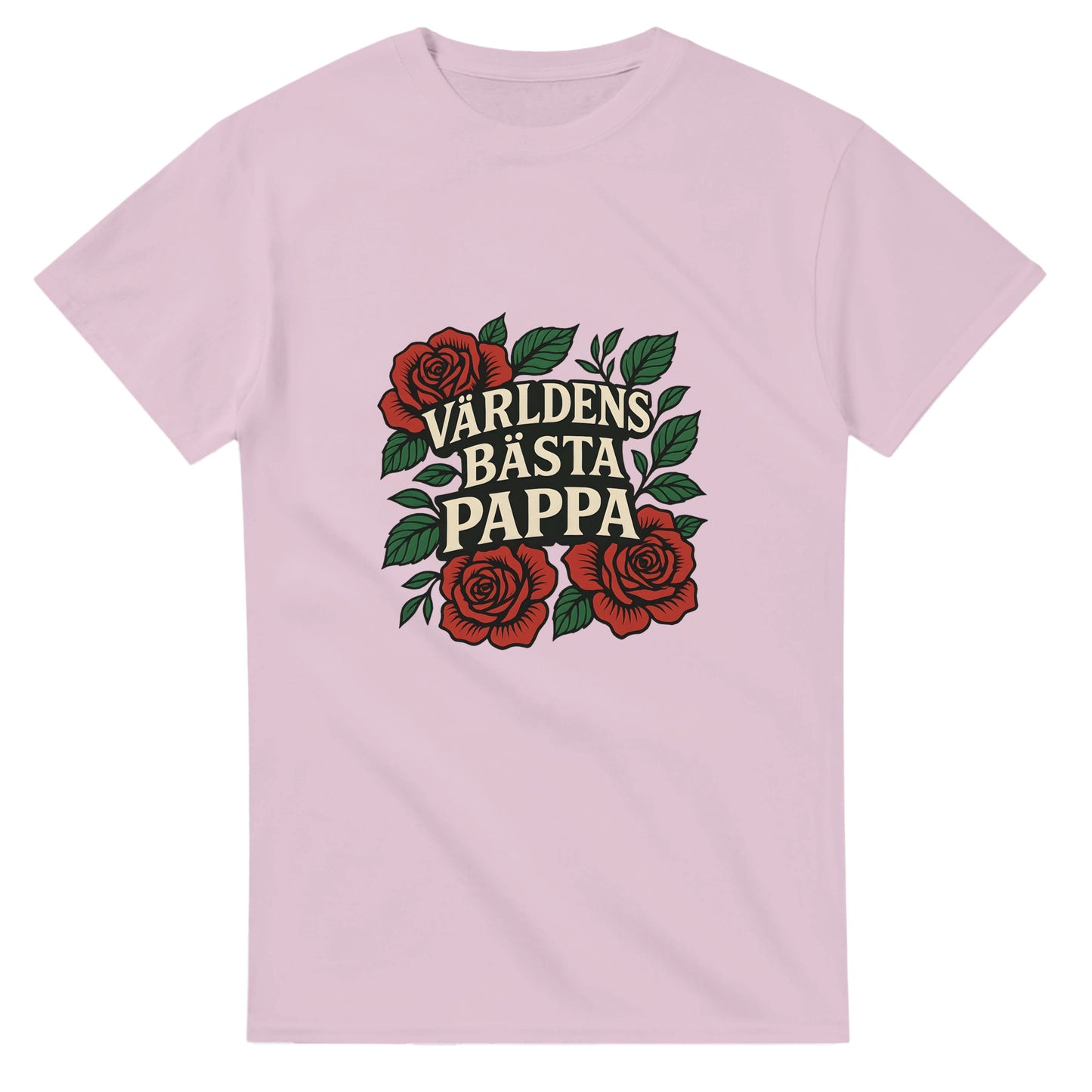 T-shirt för fäder med kärlek och ros till Farsdag.