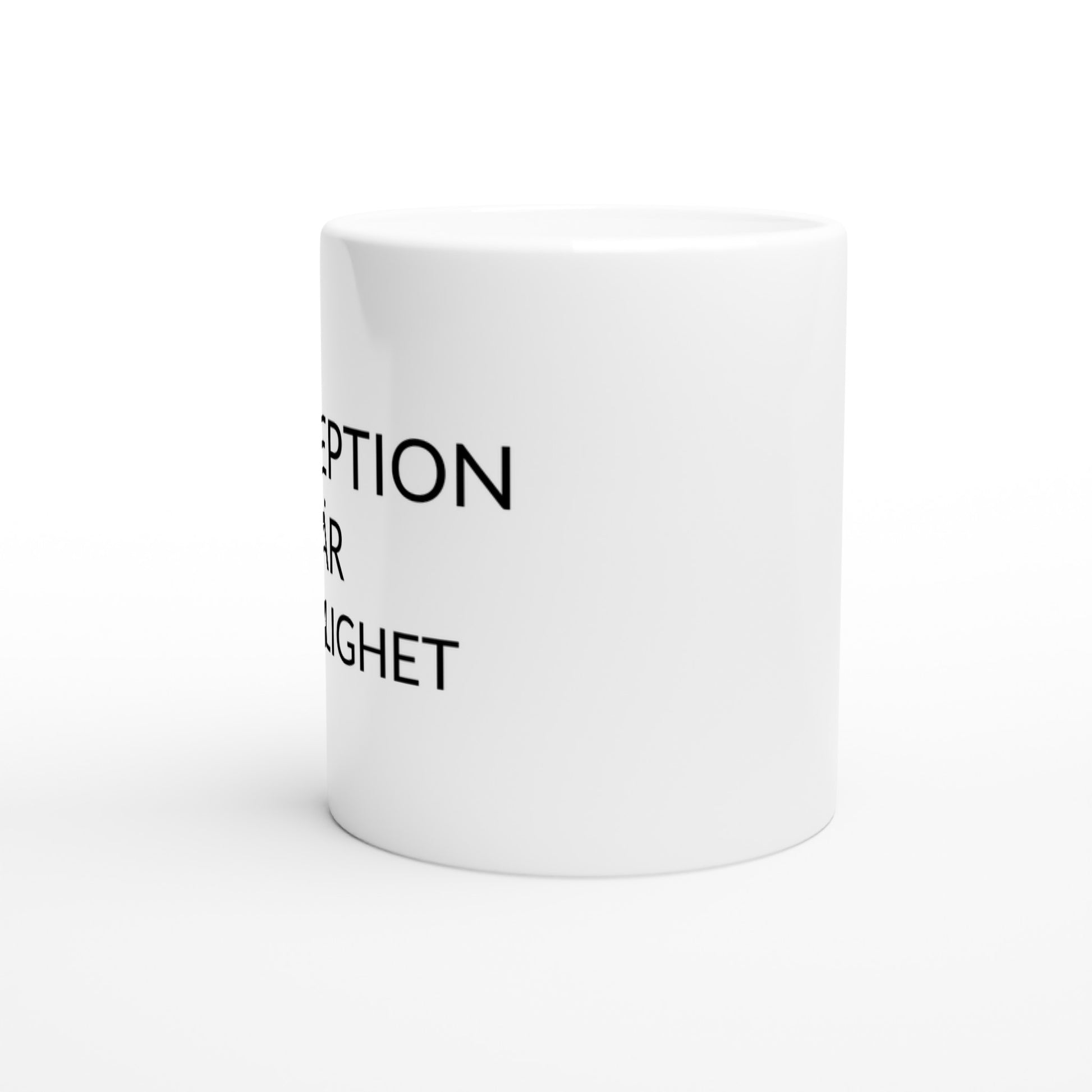 Mugg med Säljmantra: Perception för säljare som älskar att påverka. Perfekt för kaffepausen!