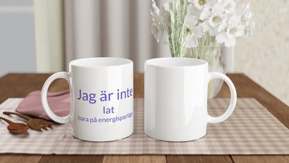 Mugg med humor och eftertanke, perfekt för den tänkande och humoristiska individen.