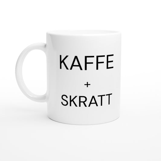 Kaffeskratt 8 - Humoristisk mugg för programmerare, skratta till kaffet!