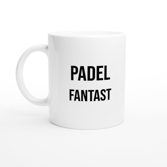Mugg för padel-fanatiker. Visar kärlek och engagemang för spelet. Perfekt för riktiga fans.