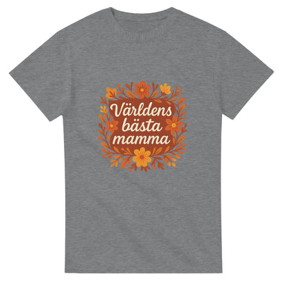 T-shirt med blommor och kärleksfull hälsning för mamma.