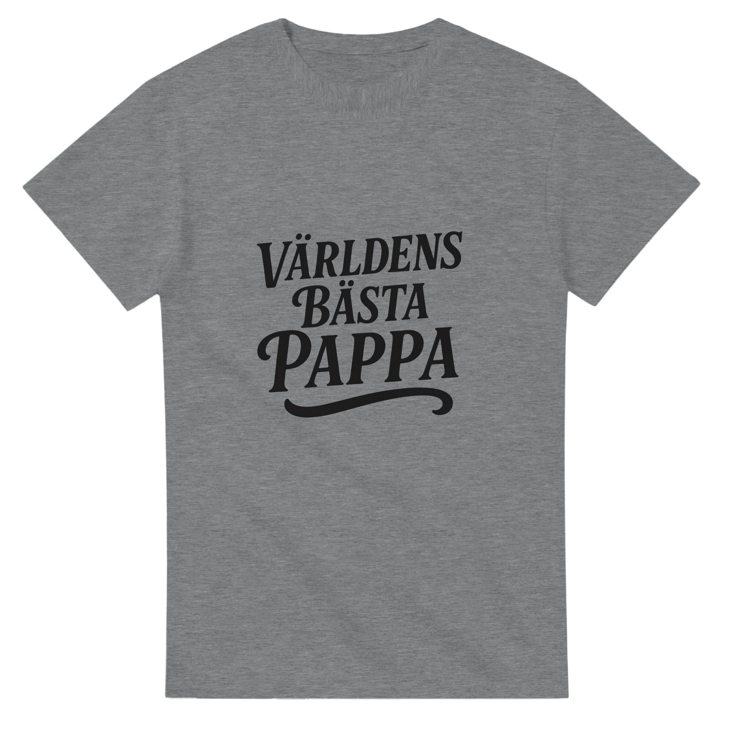 T-shirt med 'Världens Bästa Pappa' i elegant font, perfekt för att visa stolthet över sin titel som pappa.