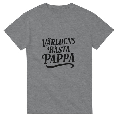T-shirt med 'Världens Bästa Pappa' i elegant font, perfekt för att visa stolthet över sin titel som pappa.