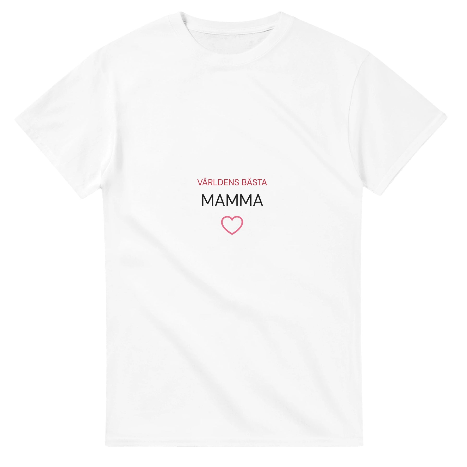 Rundat hjärta under texten, mjuka former och bokstäver för en kärleksfull design.