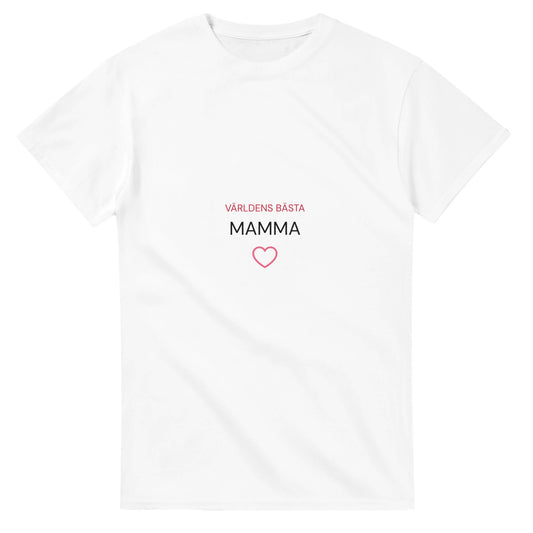 Rundat hjärta under texten, mjuka former och bokstäver för en kärleksfull design.