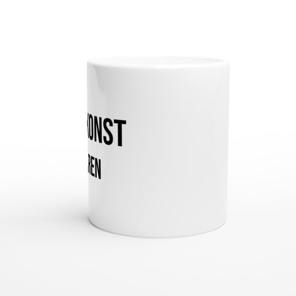 Kreativ mugg med konstnärligt motiv, perfekt för att fira din kreativa sida.