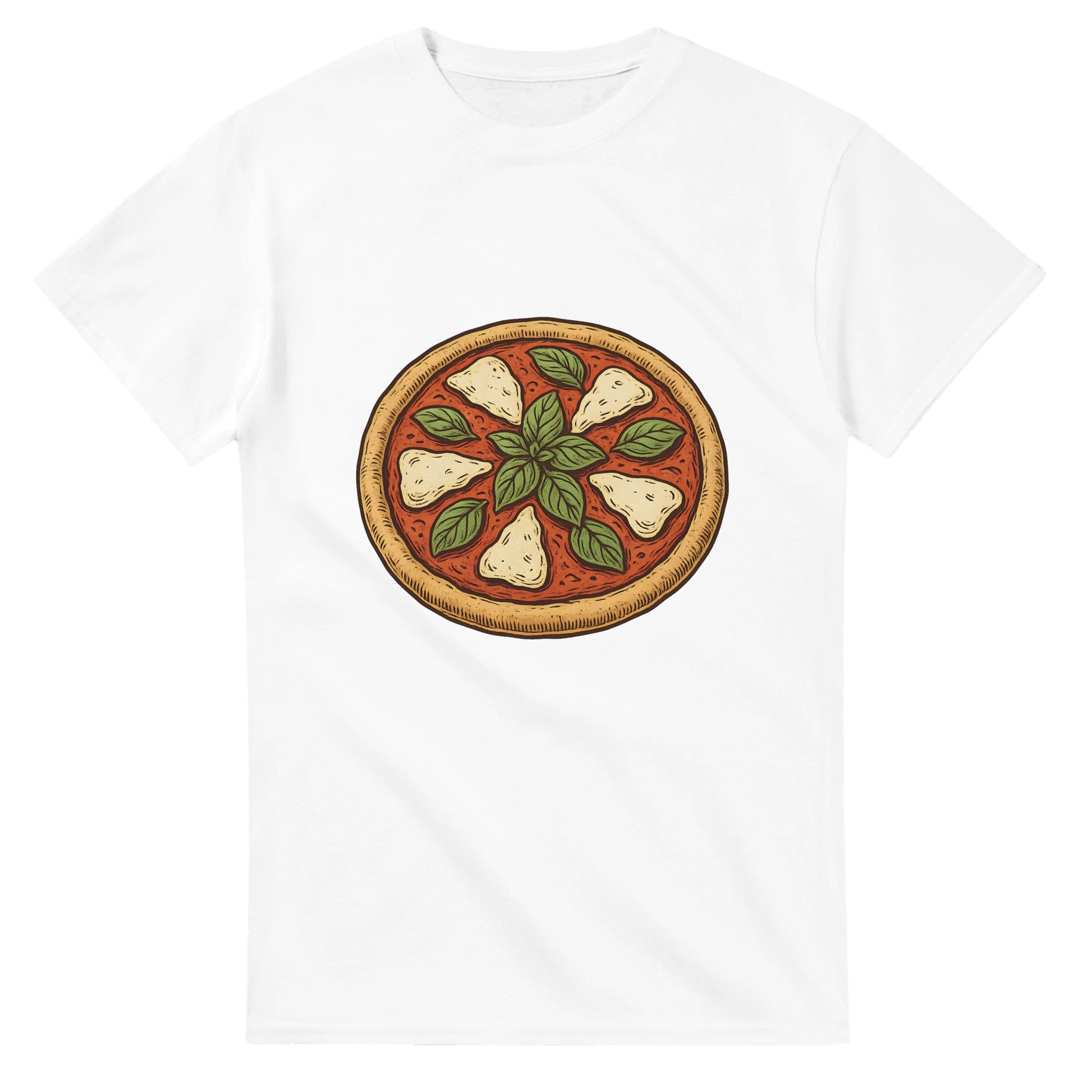 Retro Pizza T-shirt - En hyllning till Italiens smakfulla pizza i retrostil. Perfekt för pizzaälskaren!