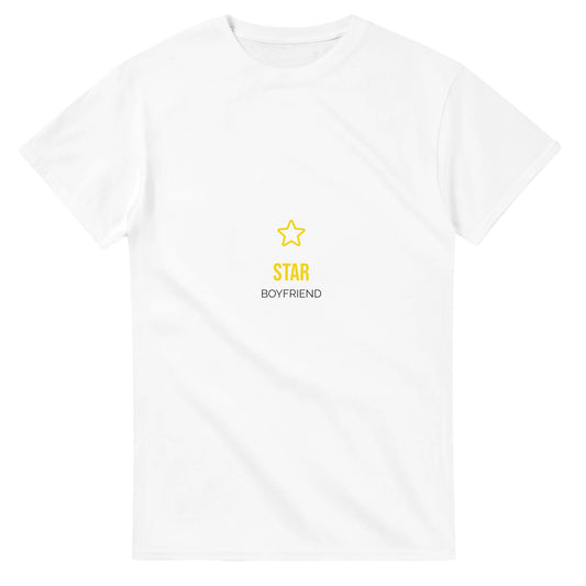 Rolig t-shirt med stjärnglans för den speciella pojkvännen - Star Boyfriend