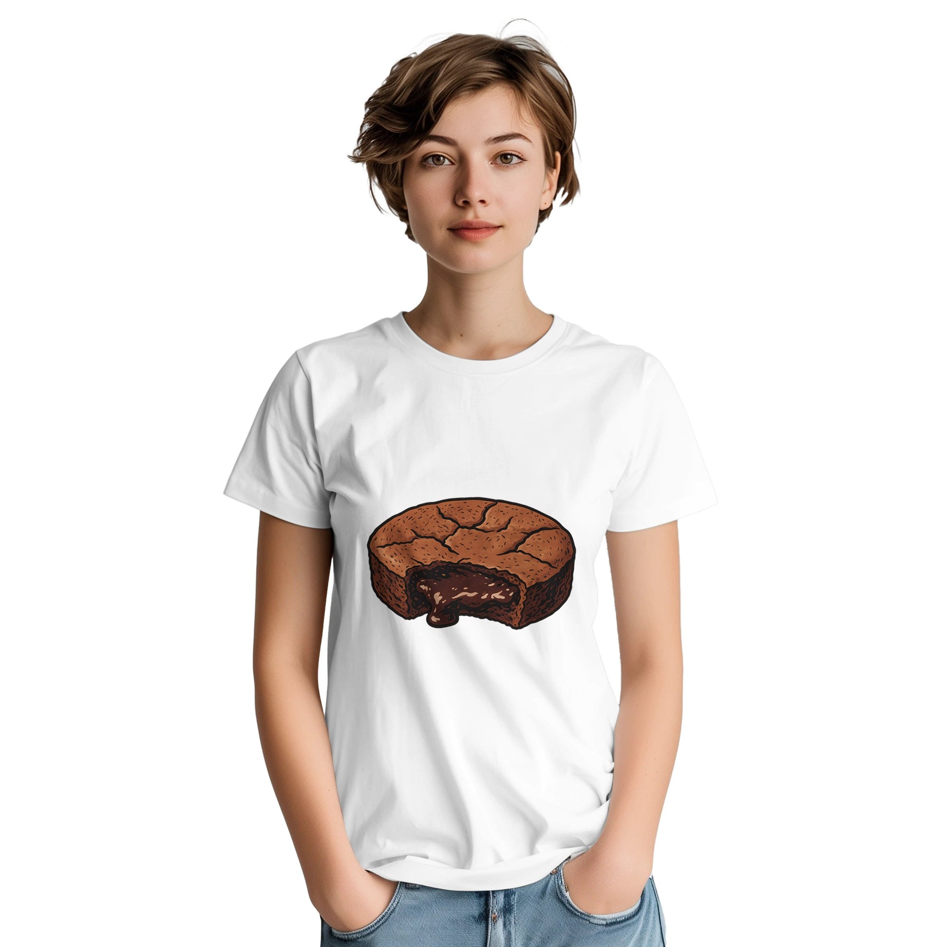 Kladdkaka T-shirt med chokladmagi för alla chokladälskare.