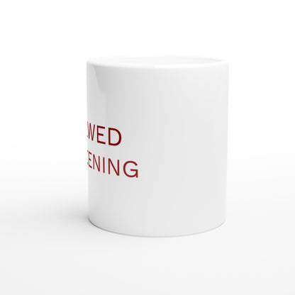 Kaffedryck med rolig ordlek om vakenhet - Brewed Awakening