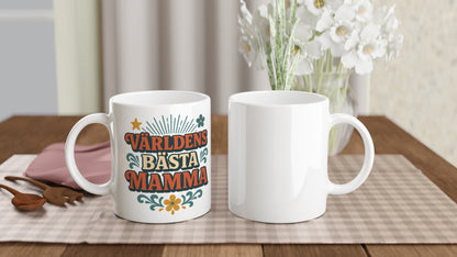 Mugg med nostalgi för världens bästa retro mamma i vintage stil.