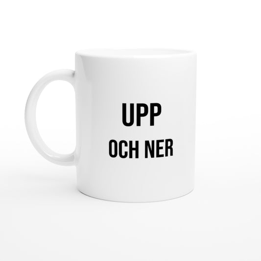 Mugg för uppkopplad försäljare med humoristisk text. Perfekt för den intensiva vardagen.