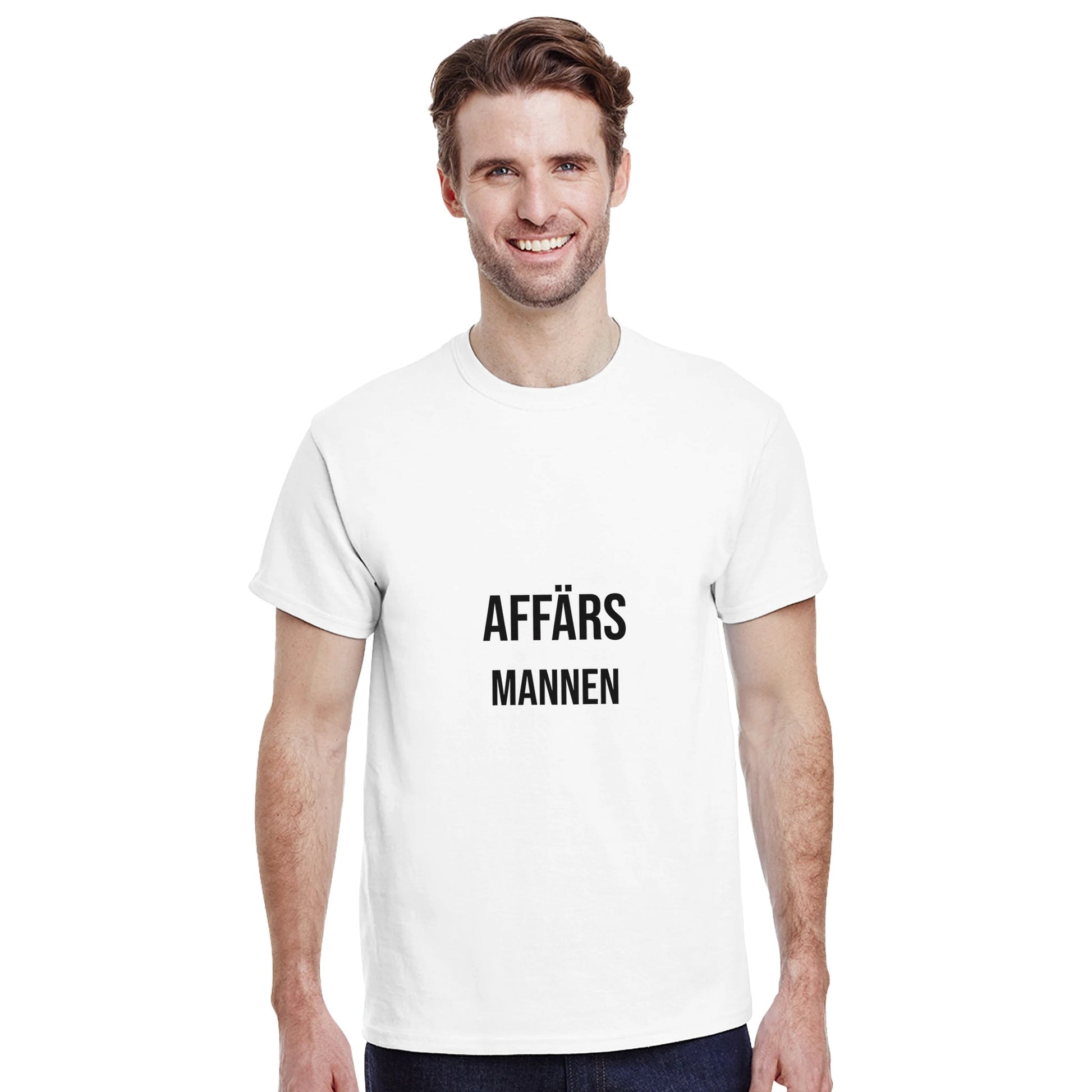 Karismatisk affärsmannen med djärv och självsäker design för framgångsrik försäljning.
