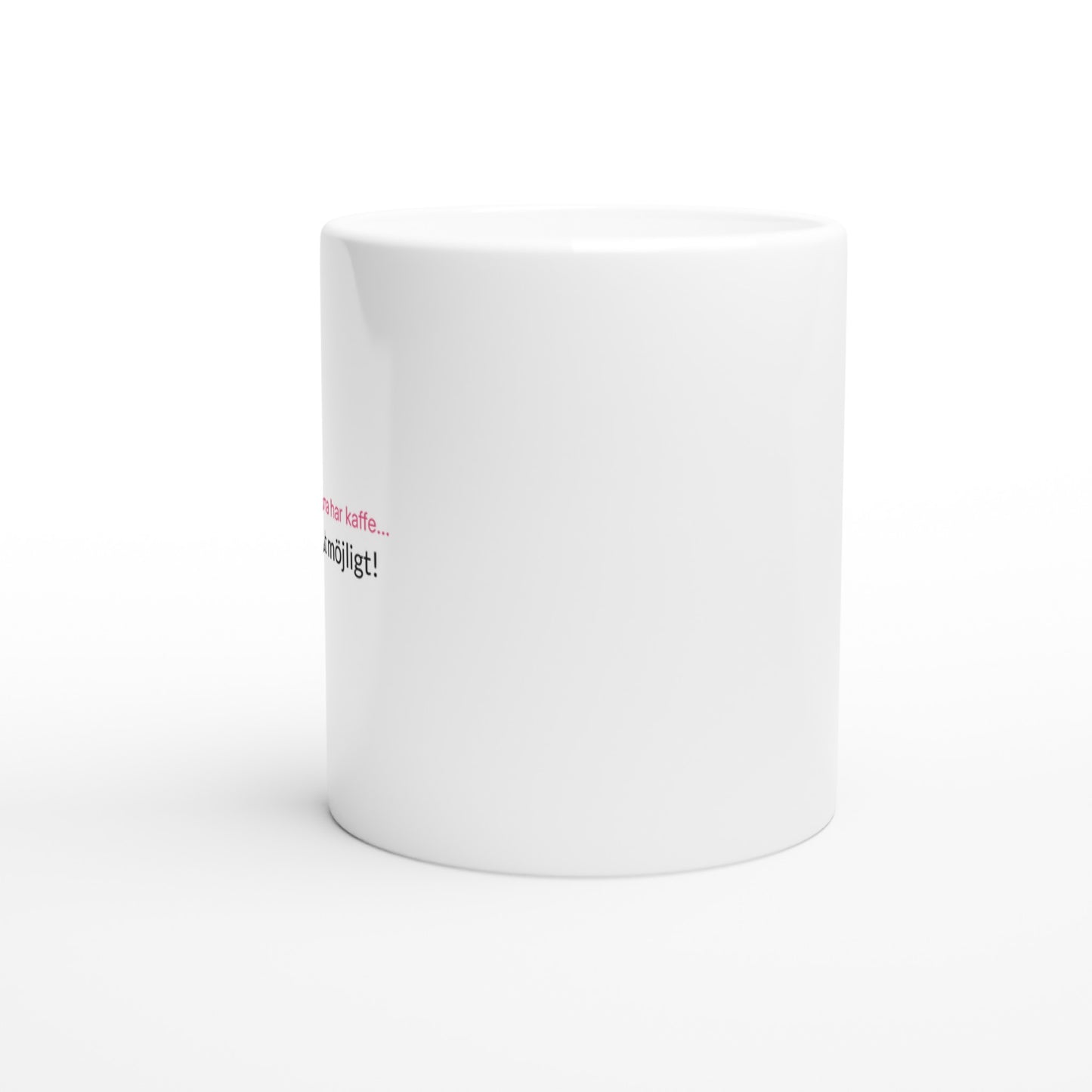 Kaffemugg med rolig design för mamma. Påminnelse om att kaffe gör allt bättre!