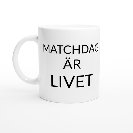 Matchdagens Ritual - Perfekt mugg för fotbollsfans som älskar matchdagens känsla. Köp nu!