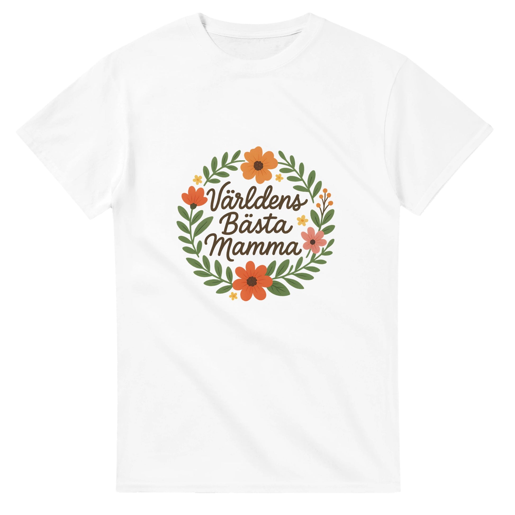 Mamma med blomkrans och stilfull handskrift - perfekt för vardag och fest!