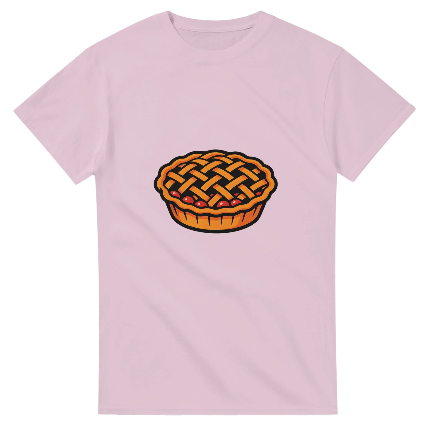 Körsbärspaj på t-shirt - fånga essensen av en hembakad paj med detta saftiga motiv.