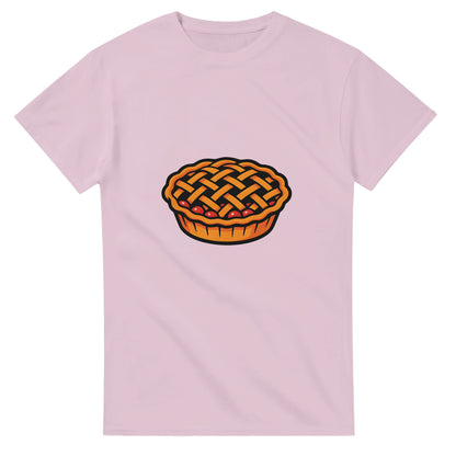 Körsbärspaj på t-shirt - fånga essensen av en hembakad paj med detta saftiga motiv.