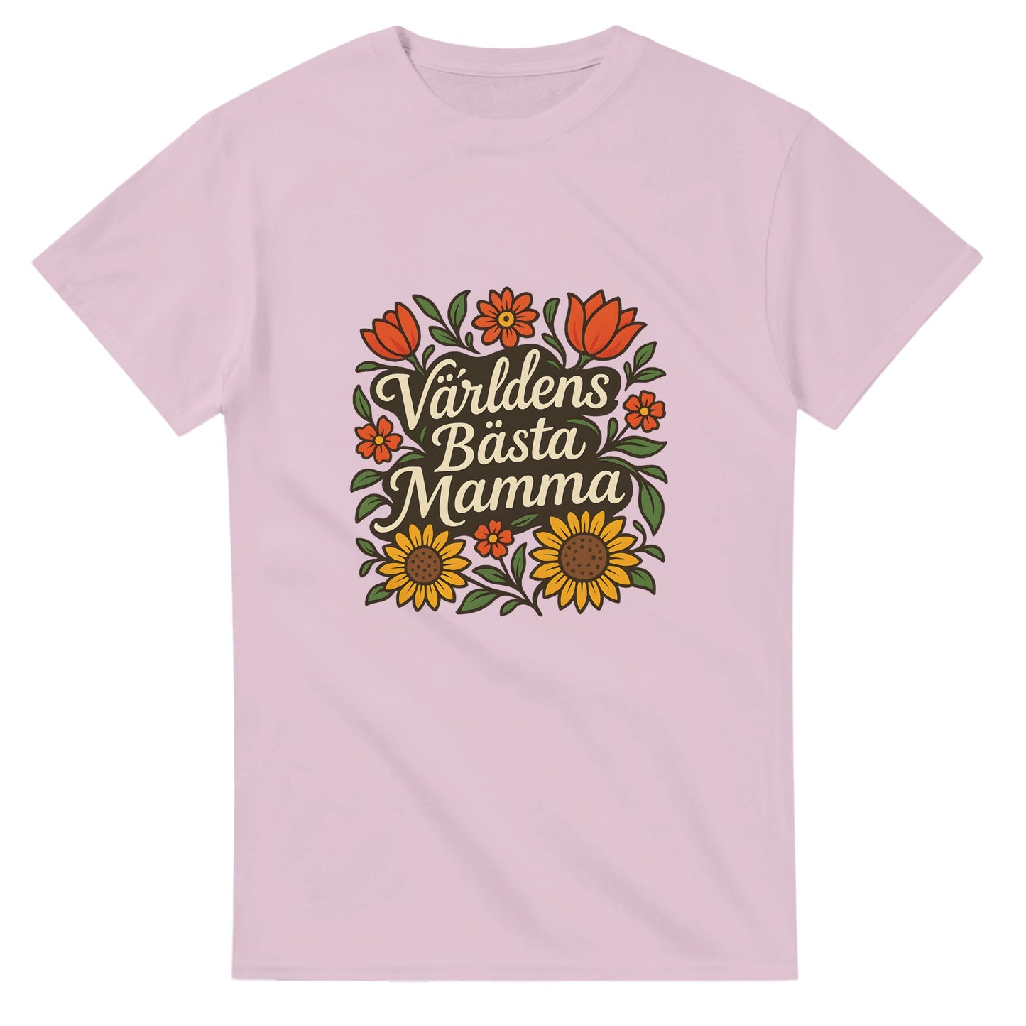 Mamma i Blom T-shirt med stilfulla blommor och elegant text. En design som verkligen sticker ut.