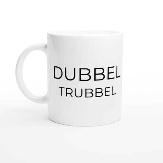 Dubbla nöjen med denna skämtsamma mugg för dubbelspelare! Perfekt för att fira dubbelmatcher.