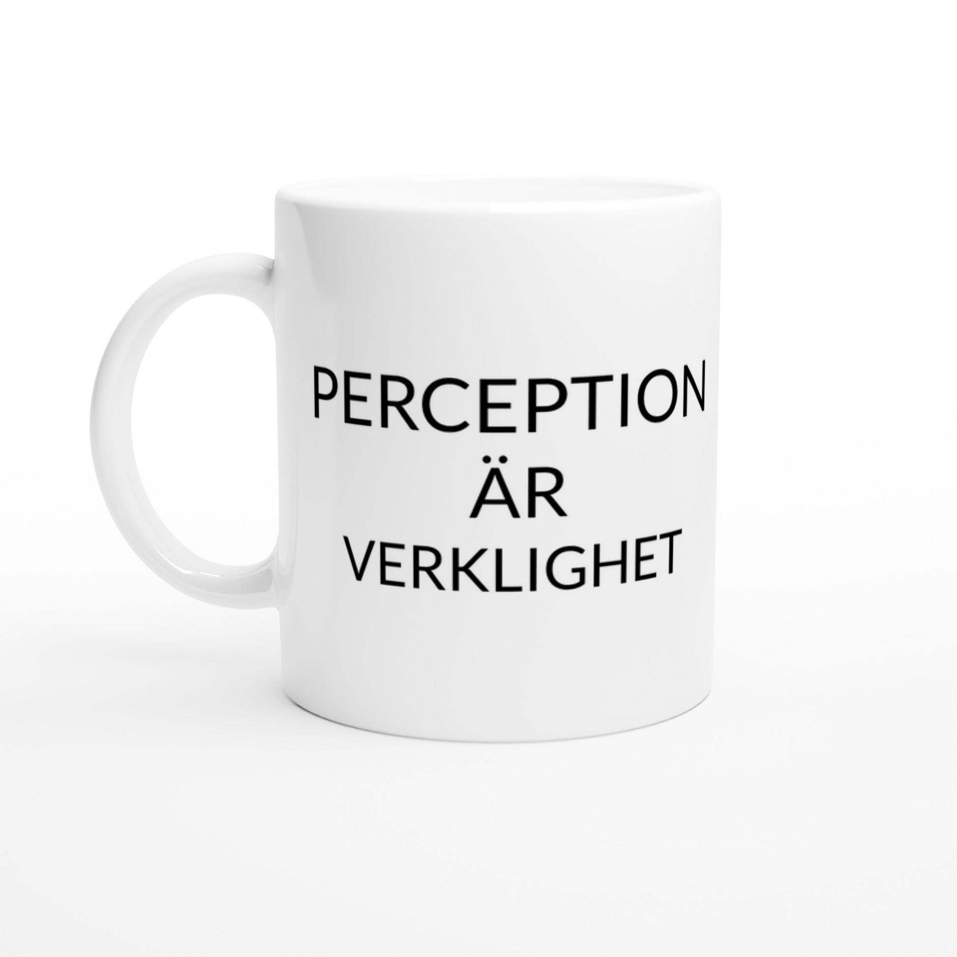 Mugg med Säljmantra: Perception för säljare som älskar att påverka. Perfekt för kaffepausen!