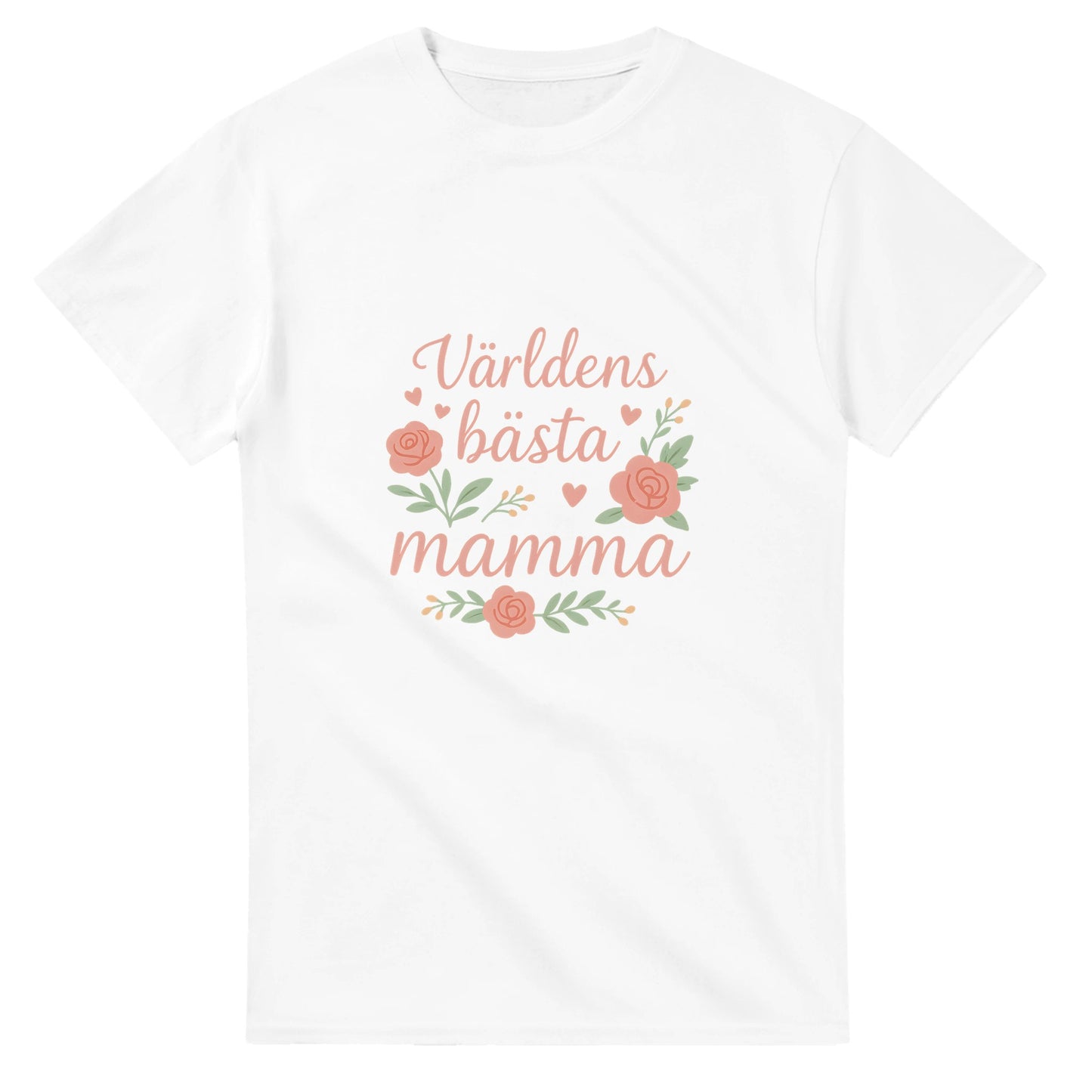 Mammahjärta i romantisk stil med mjuk text och kärleksfull design