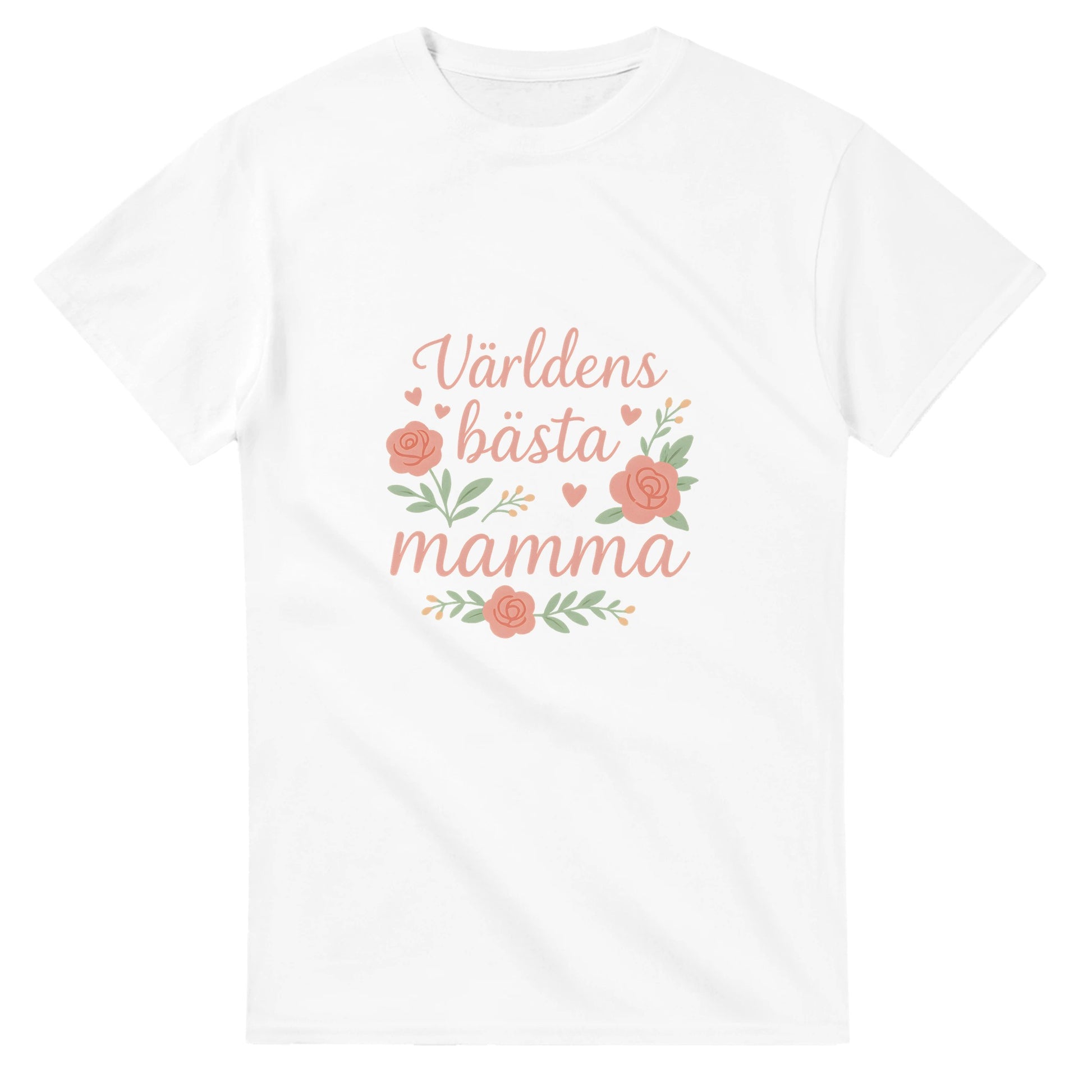 Mammahjärta i romantisk stil med mjuk text och kärleksfull design