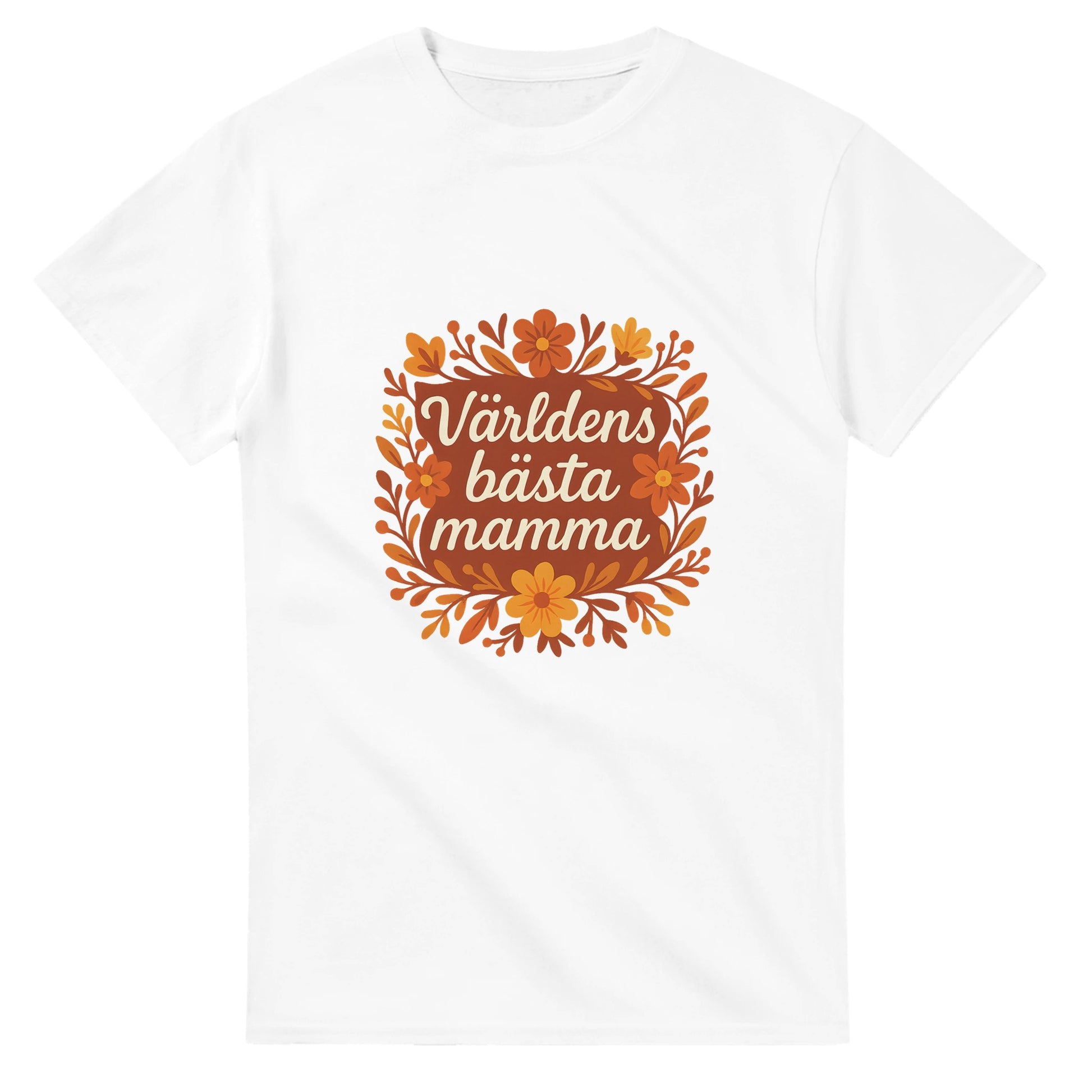 T-shirt med blommor och kärleksfull hälsning för mamma.