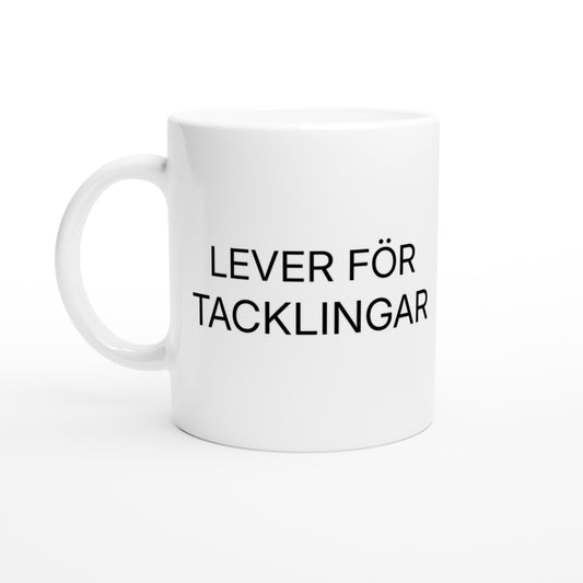 Mugg för sportälskare, perfekt för att känna adrenalinet från en bra tackling.
