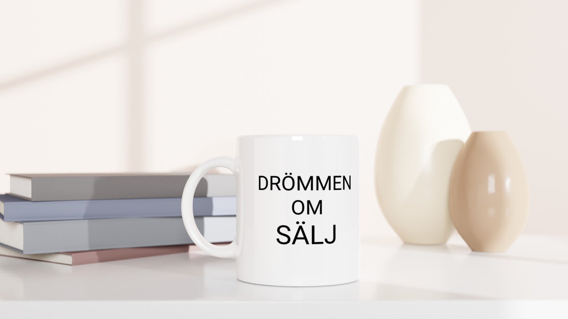 Mugg för säljare som drömmer om framgång.