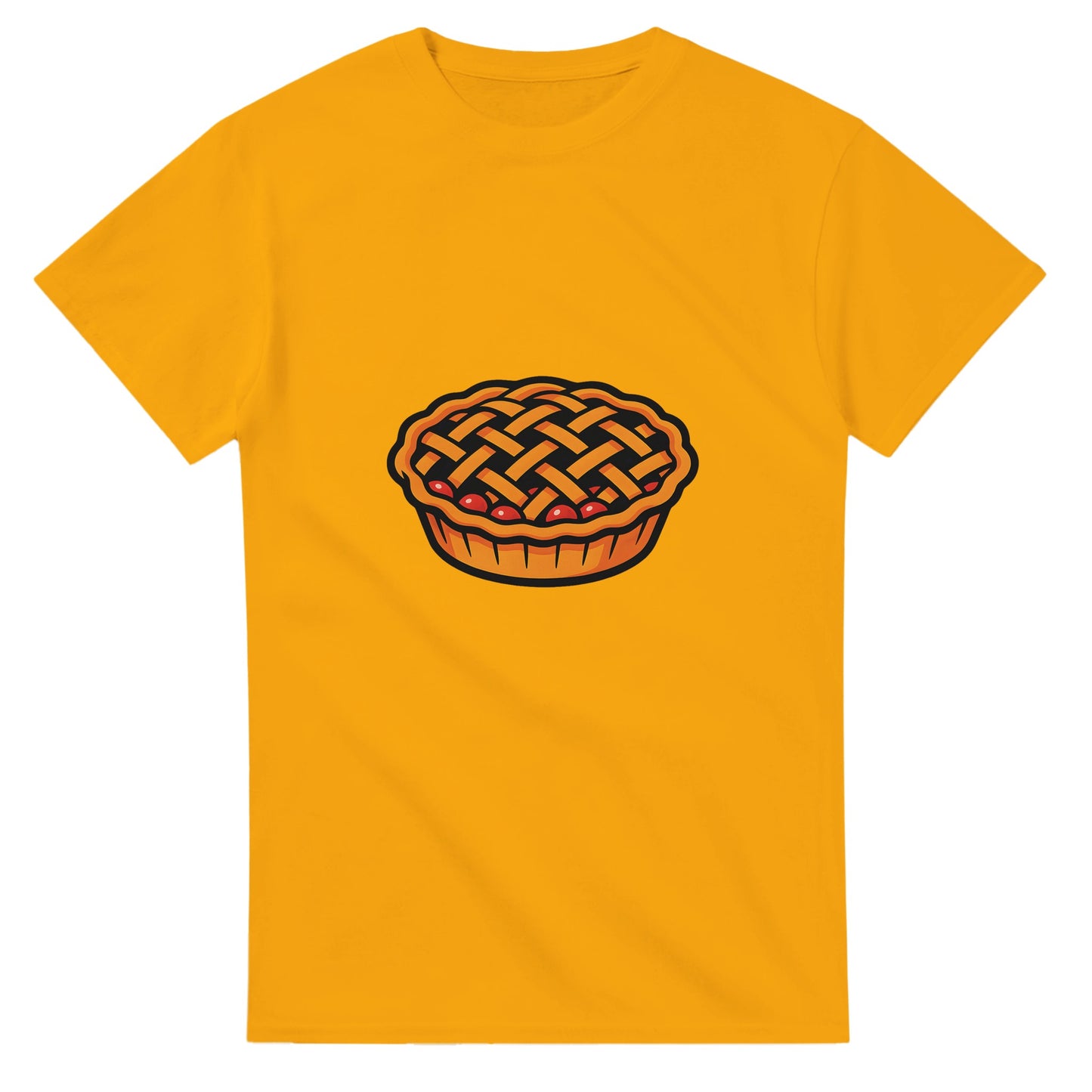 Körsbärspaj på t-shirt - fånga essensen av en hembakad paj med detta saftiga motiv.