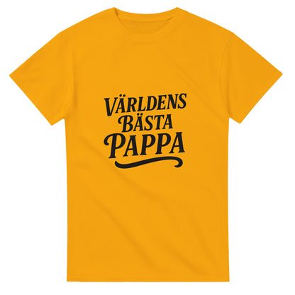 T-shirt med 'Världens Bästa Pappa' i elegant font, perfekt för att visa stolthet över sin titel som pappa.