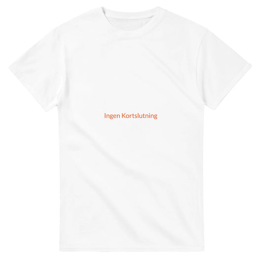 Rolig textrad för elektriker med yrkesstolthet och koll på läget - Ingen Kortslutning!