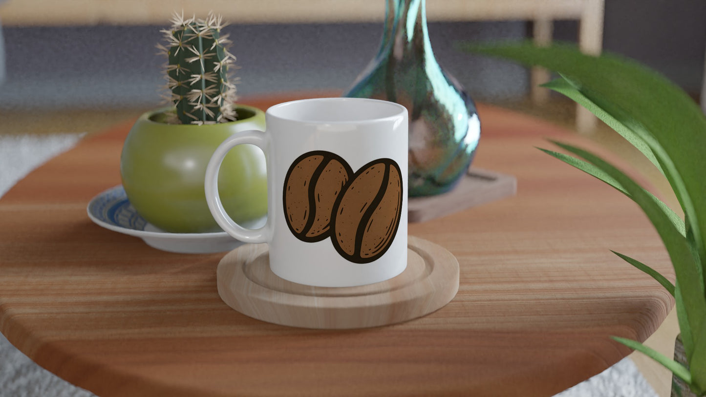 Retro kaffebönor med charmig patina - perfekt för kaffälskare och vintage fans.
